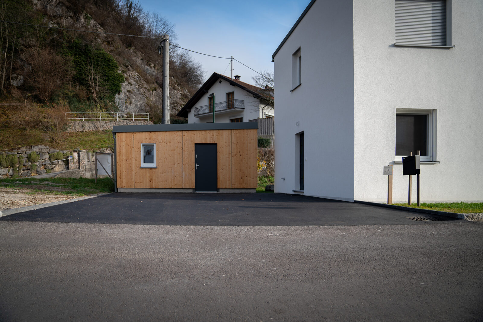 Außenansicht mit Nebengebäude, Losenstein